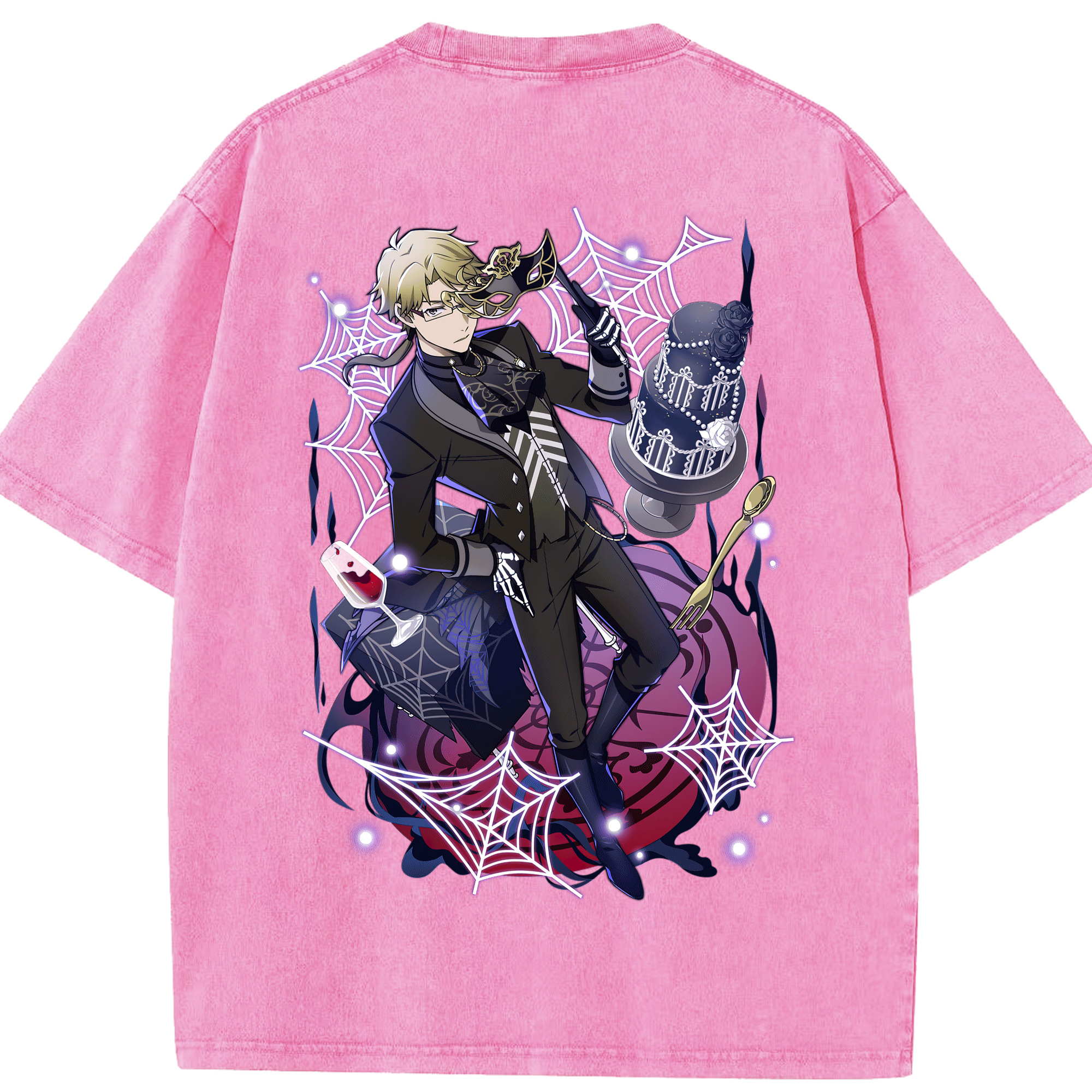 （画像用） 文豪ストレイドッグス Bungo Stray Dogs 綿100% ヴィンテージ風 半袖Tシャツ（背面プリント）